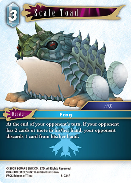 (034) Final Fantasy TCG Opus VIII Single: Scale Toad (8-034) Holo Rare
