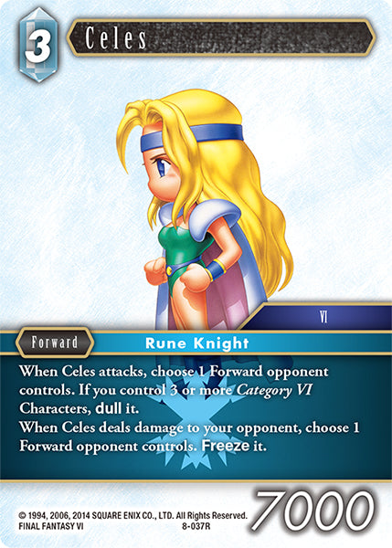 (037) Final Fantasy TCG Opus VIII Single: Celes (8-037) Holo Rare