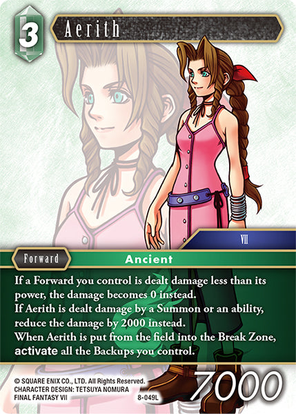 (049) Final Fantasy TCG Opus VIII Single: Aerith (8-049)  Legend