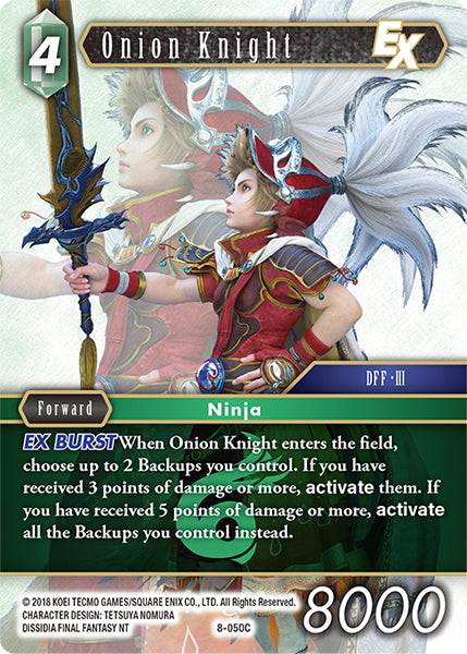 (050) Final Fantasy TCG Opus VIII Single: Onion Knight (8-050)  Common