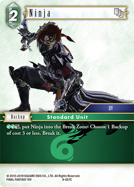 (057) Final Fantasy TCG Opus VIII Single: Ninja (8-057) Holo Common