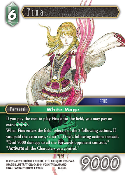 (060) Final Fantasy TCG Opus VIII Single: Fina (8-060)  Legend