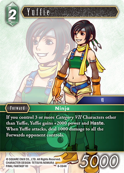 (064) Final Fantasy TCG Opus VIII Single: Yuffie (8-064) Holo Hero