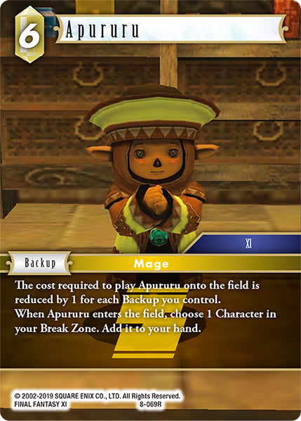 (069) Final Fantasy TCG Opus VIII Single: Apururu (8-069) Holo Rare
