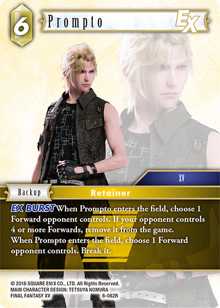 (082) Final Fantasy TCG Opus VIII Single: Prompto (8-082)  Rare
