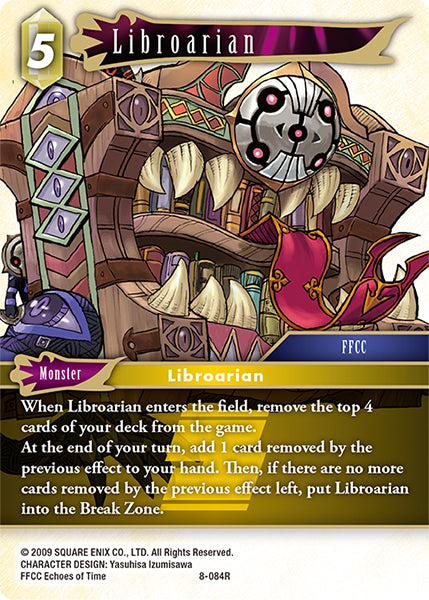 (084) Final Fantasy TCG Opus VIII Single: Libroarian (8-084) Holo Rare