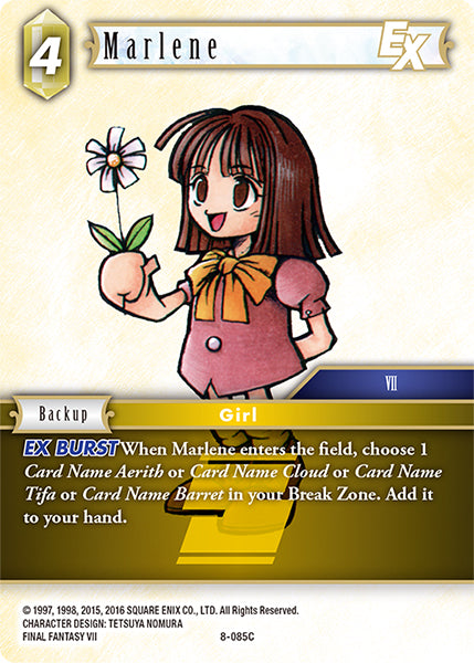 (085) Final Fantasy TCG Opus VIII Single: Marlene (8-085)  Common