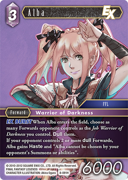 (091) Final Fantasy TCG Opus VIII Single: Alba (8-091)  Hero