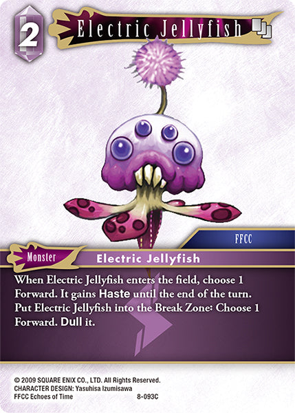 (093) Final Fantasy TCG Opus VIII Single: Electric Jellyfish (8-093)  Common