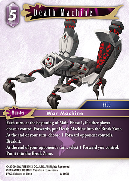 (102) Final Fantasy TCG Opus VIII Single: Death Machine (8-102)  Rare