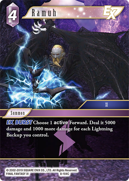 (104) Final Fantasy TCG Opus VIII Single: Ramuh (8-104) Holo Common