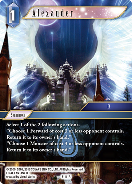 (111) Final Fantasy TCG Opus VIII Single: Alexander (8-111) Holo Rare