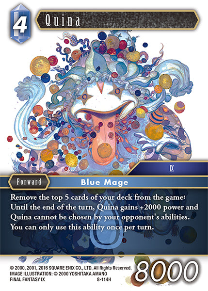 (114) Final Fantasy TCG Opus VIII Single: Quina (8-114)  Hero