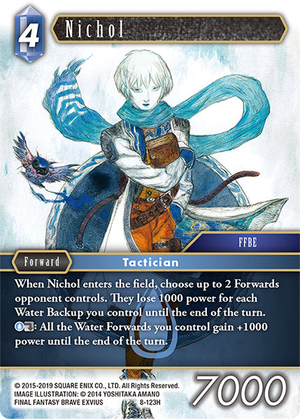(123) Final Fantasy TCG Opus VIII Single: Nichol (8-123) Holo Hero