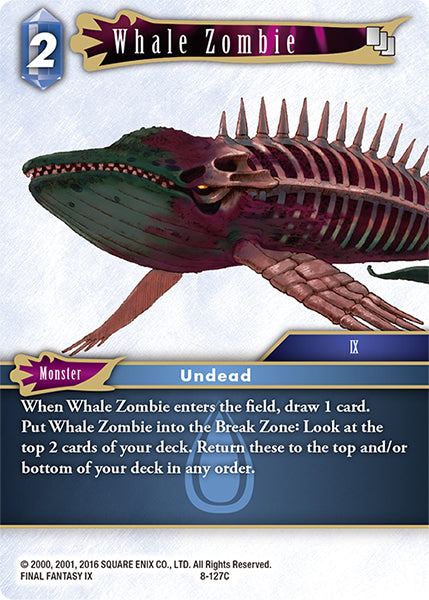 (127) Final Fantasy TCG Opus VIII Single: Whale Zombie (8-127) Holo Common