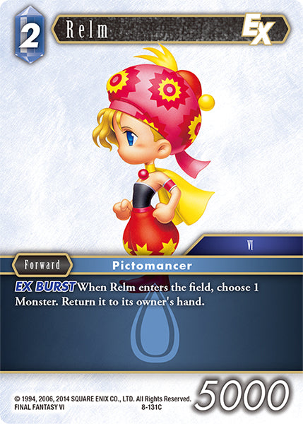 (131) Final Fantasy TCG Opus VIII Single: Relm (8-131) Holo Common