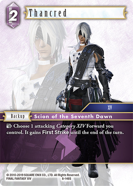 (146) Final Fantasy TCG Opus VIII Single: Thancred (8-146) Holo Starter