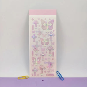 3D Puffy Stickers: Korean Style Deco / Guka: Star Moon Butterfly