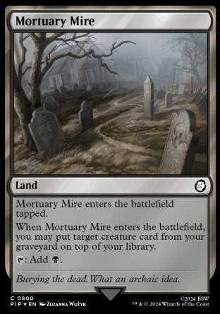 (800) Magic The Gathering Universes Beyond: Fallout: Extras Single: Mortuary Mire  Holo Common