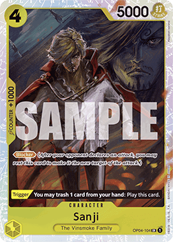 (OP04-104) One Piece TCG PRB01: The Best Single: Sanji (OP04-104) (V.1)  Super Rare
