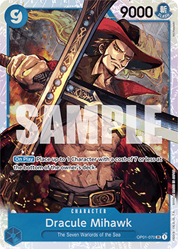 (OP01-070) One Piece TCG PRB01: The Best Single: Dracule Mihawk (OP01-070) (V.1)  Super Rare