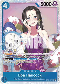 (OP01-078) One Piece TCG PRB01: The Best Single: Boa Hancock (OP01-078) (V.1)  Super Rare