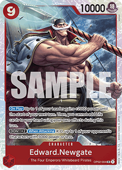 (OP02-004) One Piece TCG PRB01: The Best Single: Edward.Newgate (OP02-004) (V.1)  Super Rare