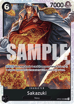 (OP02-099) One Piece TCG PRB01: The Best Single: Sakazuki (OP02-099) (V.1)  Super Rare