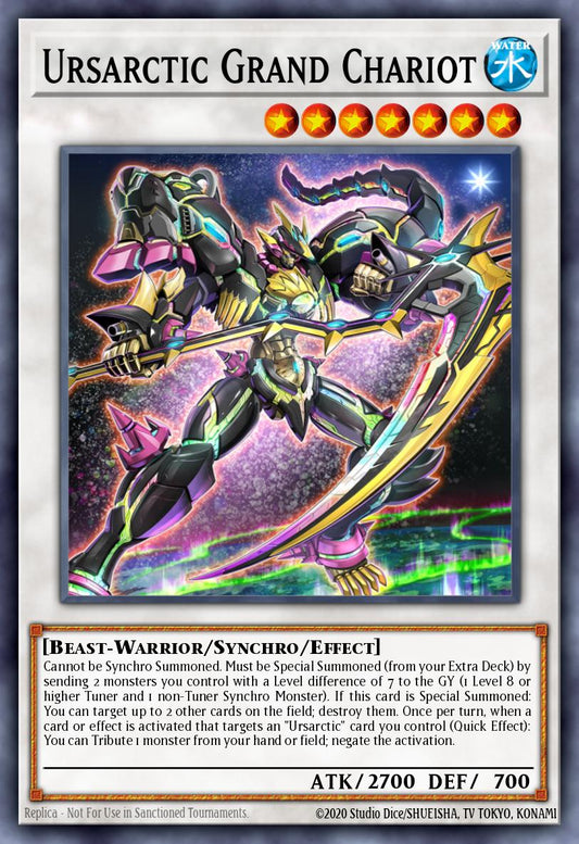 (035) YuGiOh TCG ANGU: Ancient Guardians Single: Ursarctic Grand Chariot (V.1 - Ultra Rare)  Ultra Rare