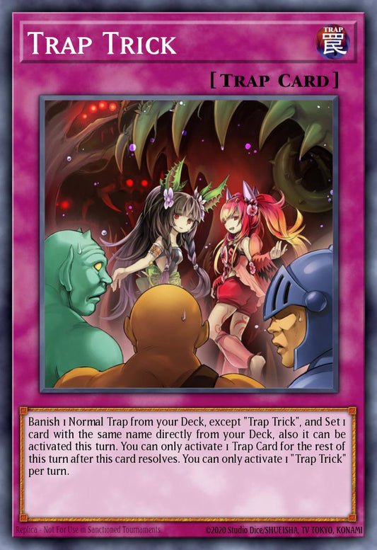 (213) YuGiOh TCG MP19: 2019 Gold Sarcophagus Tin Mega Pack Single: Trap Trick  Ultra Rare