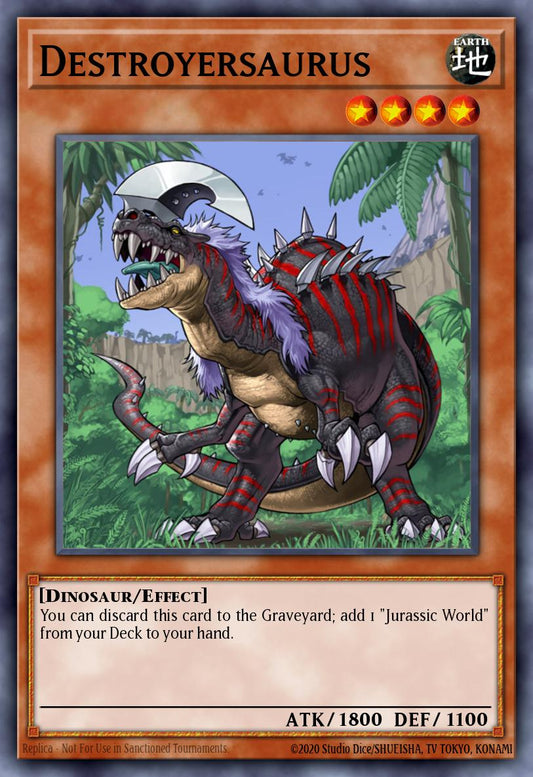 (158) YuGiOh TCG LCJW: Legendary Collection 4: Mega Pack Single: Destroyersaurus  Secret Rare