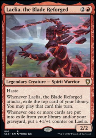 (801) Magic The Gathering Commander Legends: Battle for Baldur's Gate: Extras Single: Laelia, the Blade Reforged  Rare