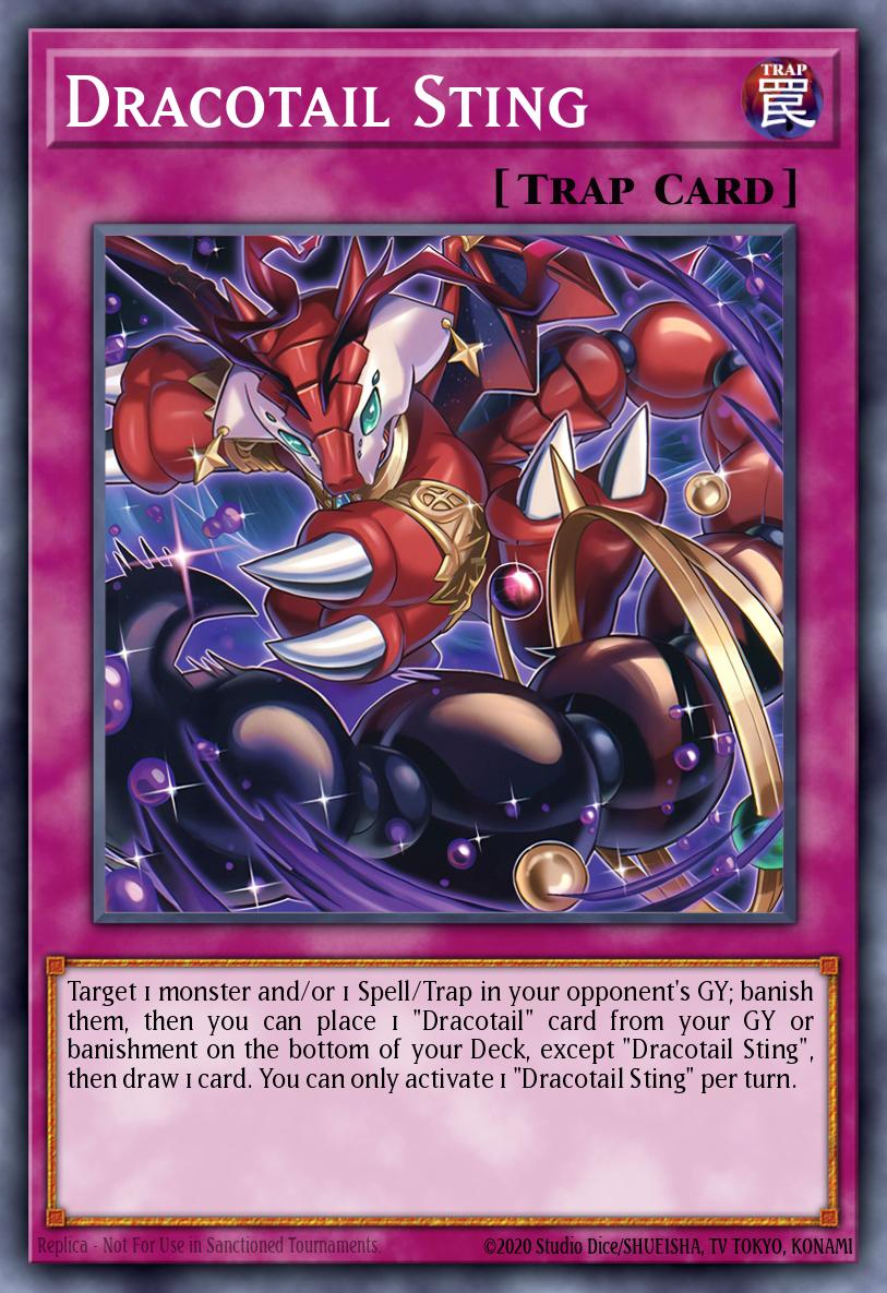 (077) YuGiOh TCG DOOD: Doom of Dimensions Single: Dracotail Sting  Common