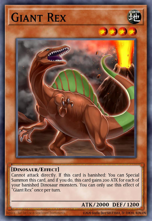 (010) YuGiOh TCG WISU: Wild Survivors Single: Giant Rex  Rare