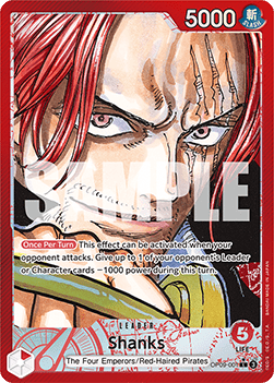 (001) One Piece TCG OP09: Emperors in the New World Single: Shanks (OP09-001) (V.2)  Alternate Art