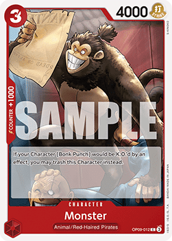 (012) One Piece TCG OP09: Emperors in the New World Single: Monster (OP09-012)  Common