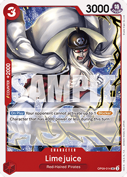 (014) One Piece TCG OP09: Emperors in the New World Single: Limejuice (OP09-014)  Uncommon