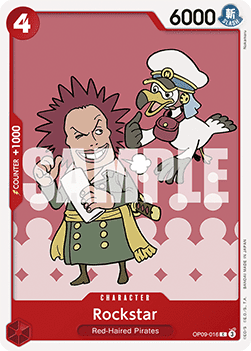 (016) One Piece TCG OP09: Emperors in the New World Single: Rockstar (OP09-016)  Common