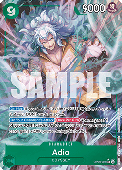 (023) One Piece TCG OP09: Emperors in the New World Single: Adio (OP09-023) (V.2)  Alternate Art