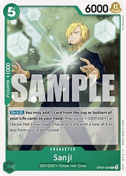 (028) One Piece TCG OP09: Emperors in the New World Single: Sanji (OP09-028)  Common