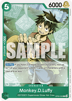 (036) One Piece TCG OP09: Emperors in the New World Single: Monkey.D.Luffy (OP09-036)  Common