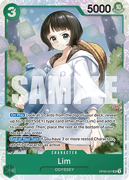 (037) One Piece TCG OP09: Emperors in the New World Single: Lim (OP09-037) (V.1)  Super Rare