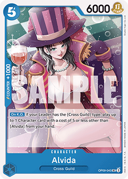 (043) One Piece TCG OP09: Emperors in the New World Single: Alvida (OP09-043)  Uncommon