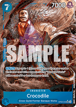 (046) One Piece TCG OP09: Emperors in the New World Single: Crocodile (OP09-046) (V.2)  Alternate Art