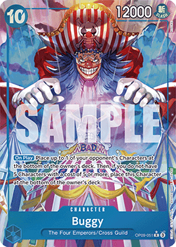 (051) One Piece TCG OP09: Emperors in the New World Single: Buggy (OP09-051) (V.2)  Alternate Art