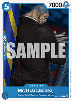(055) One Piece TCG OP09: Emperors in the New World Single: Mr.1(Daz.Bonez) (OP09-055)  Common