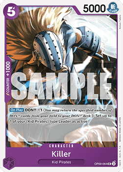 (064) One Piece TCG OP09: Emperors in the New World Single: Killer (OP09-064)  Uncommon