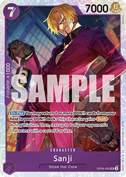 (065) One Piece TCG OP09: Emperors in the New World Single: Sanji (OP09-065) (V.1)  Super Rare