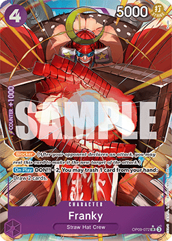 (072) One Piece TCG OP09: Emperors in the New World Single: Franky (OP09-072) (V.2)  Alternate Art