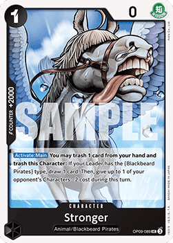 (089) One Piece TCG OP09: Emperors in the New World Single: Stronger (OP09-089)  Uncommon
